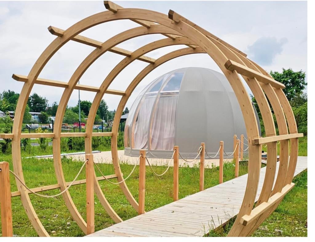 Houten pergola ,Tuin decoratie ,Klimplanten steun,Halfronde, Ophalen of Verzenden, Nieuw