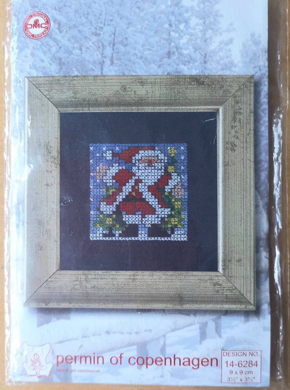 kerstkaart met kruissteek, Ophalen of Verzenden, Nieuw, Handborduren, Borduurpakket