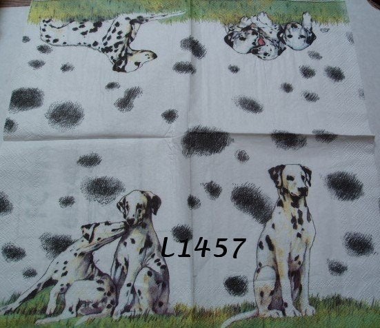 Servetten decoupage/bullet journal * Dalmatiërs L1457, Verzenden, Nieuw