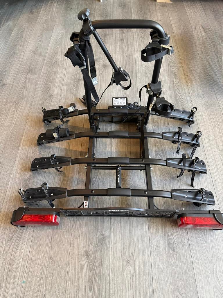 Nieuwe Pro User Amber 4 kantelbare fietsendrager, Auto diversen, Fietsendragers, Ophalen, 3 fietsen of meer, Nieuw, Trekhaakdrager