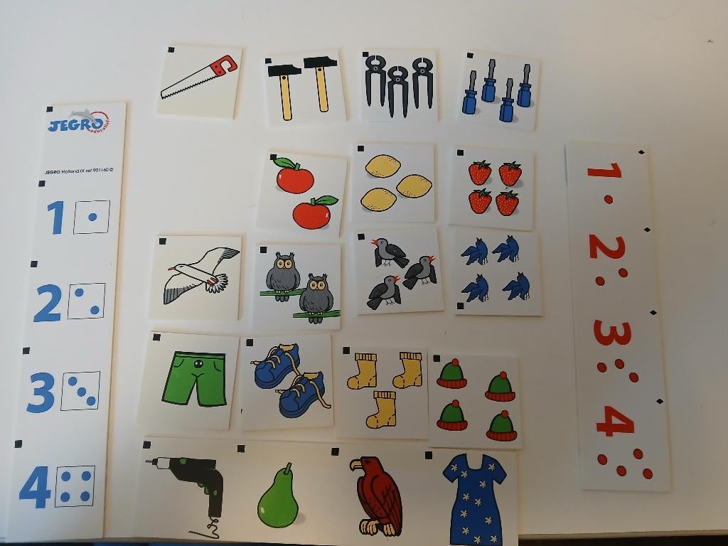 Jegro Training spel, lagere school oefeningen, Ophalen, Gebruikt, Puzzelen