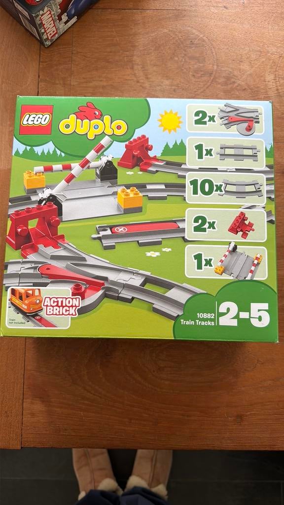 Lego Duplo 10882 trein rails, Ophalen of Verzenden, Nieuw