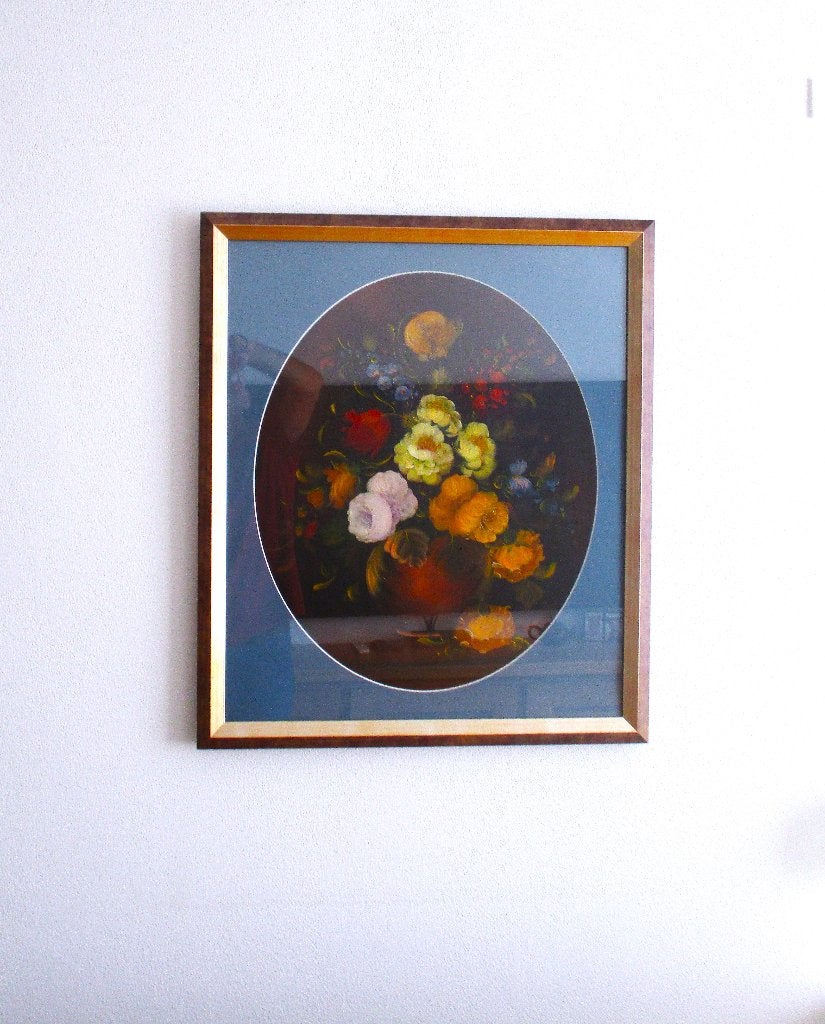 olieverf schilderij, Bloemen, Ophalen of Verzenden, Olieverf, Klassiek