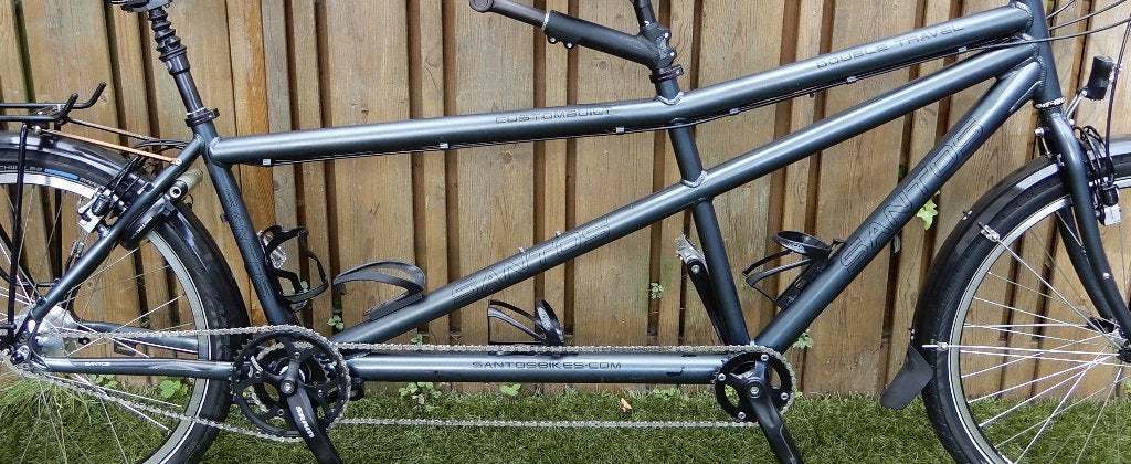 Santos Double Travel Tandem Maat (M) Rohloff ZGAN!!!!!!!!, Fietsen en Brommers, Ophalen, Zo goed als nieuw, Velgrem, Overige merken