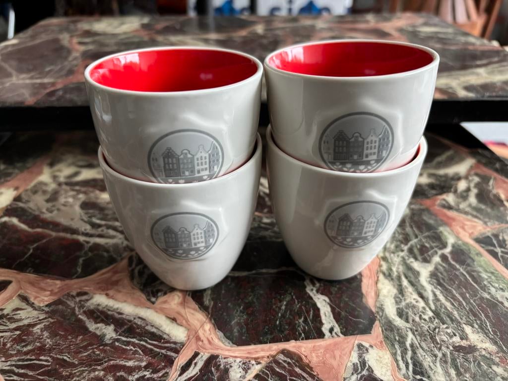 Koffiemokken, Ophalen of Verzenden, Zo goed als nieuw, Glas, Overige stijlen