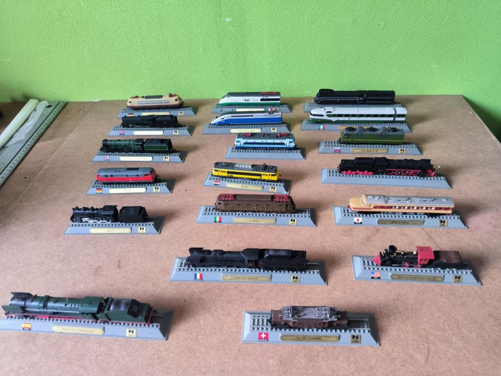 Grote collectie modeltreinen op schaal N, Hobby en Vrije tijd, Modeltreinen | Overige schalen, Ophalen of Verzenden, Gebruikt