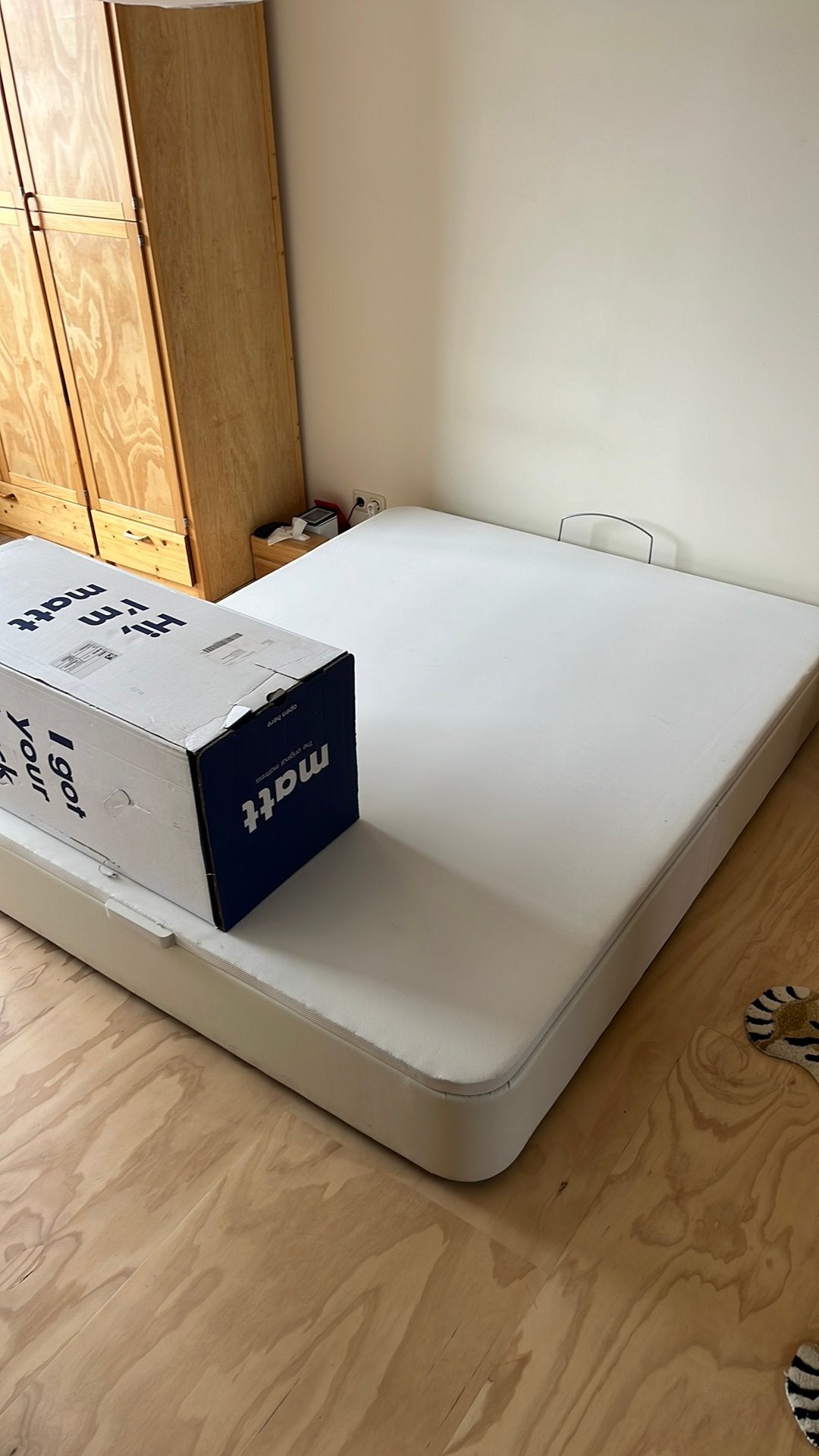 IKEA Kvitsoy bed 160x200 met opbergruimte, Ophalen, Overige materialen, Gebruikt, Wit