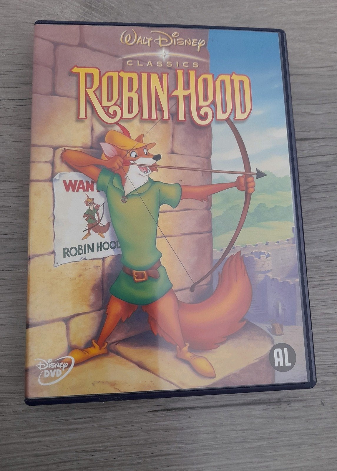 Walt Disney Classics: Robin Hood DVD, Alle leeftijden, Ophalen of Verzenden, Zo goed als nieuw