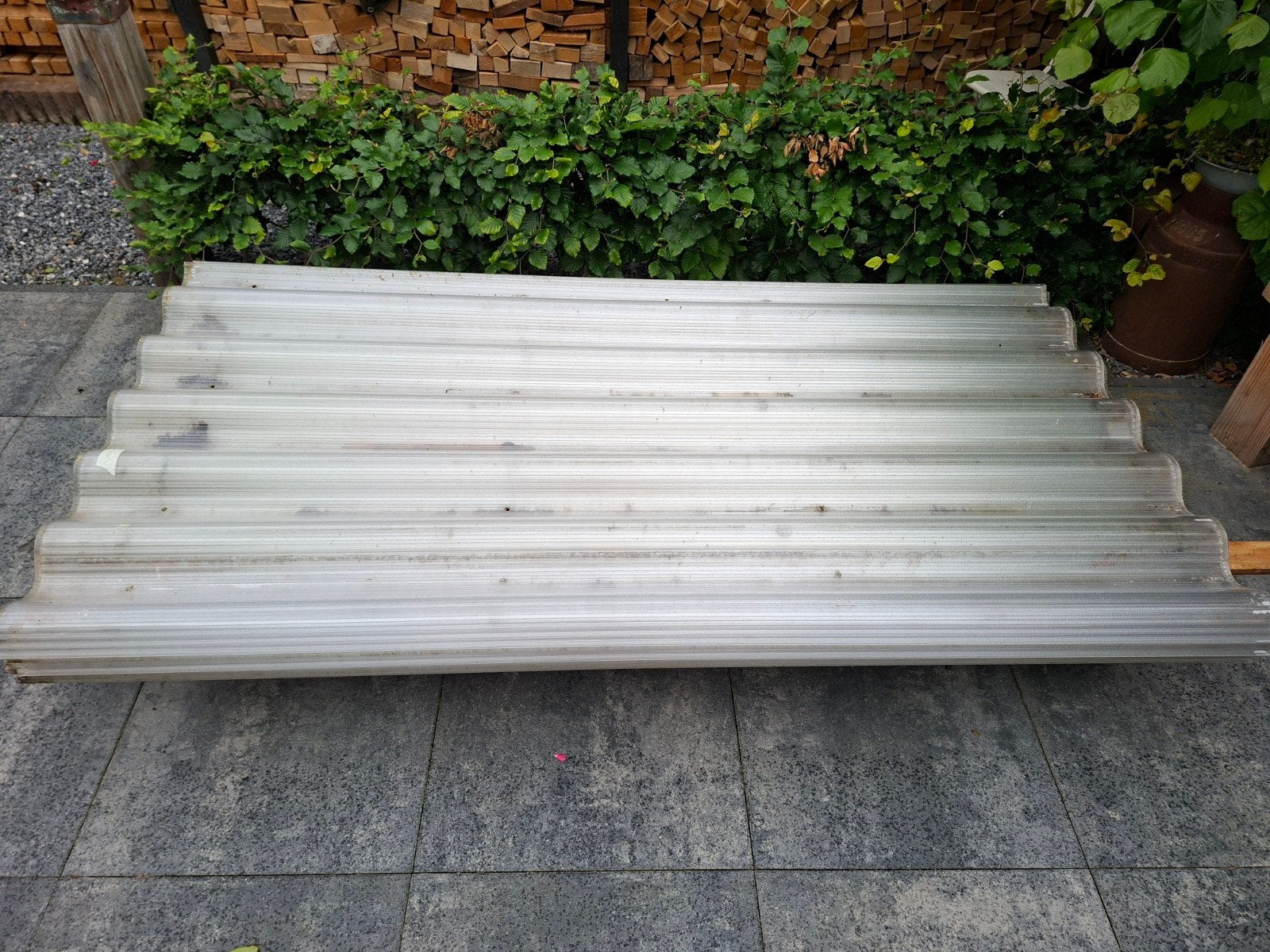 Driewandig polycarbonaat golfplaten, Ophalen, Kunststof, Gebruikt, Overige kleuren