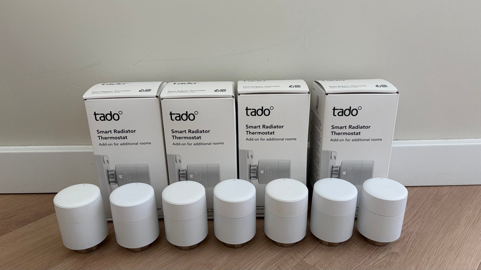 7x Tado Smart Radiator Thermostat V3/V3+ – complete set, Thermostaat, Minder dan 30 cm, Minder dan 60 cm, Ophalen of Verzenden