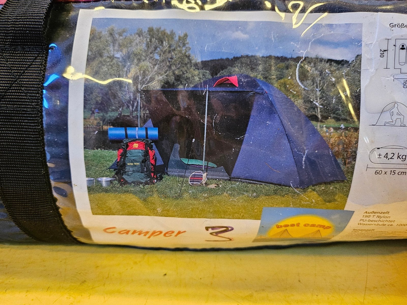 Best Camp Camper 3 Tent, Caravans en Kamperen, Ophalen, Gebruikt, Tot en met 3