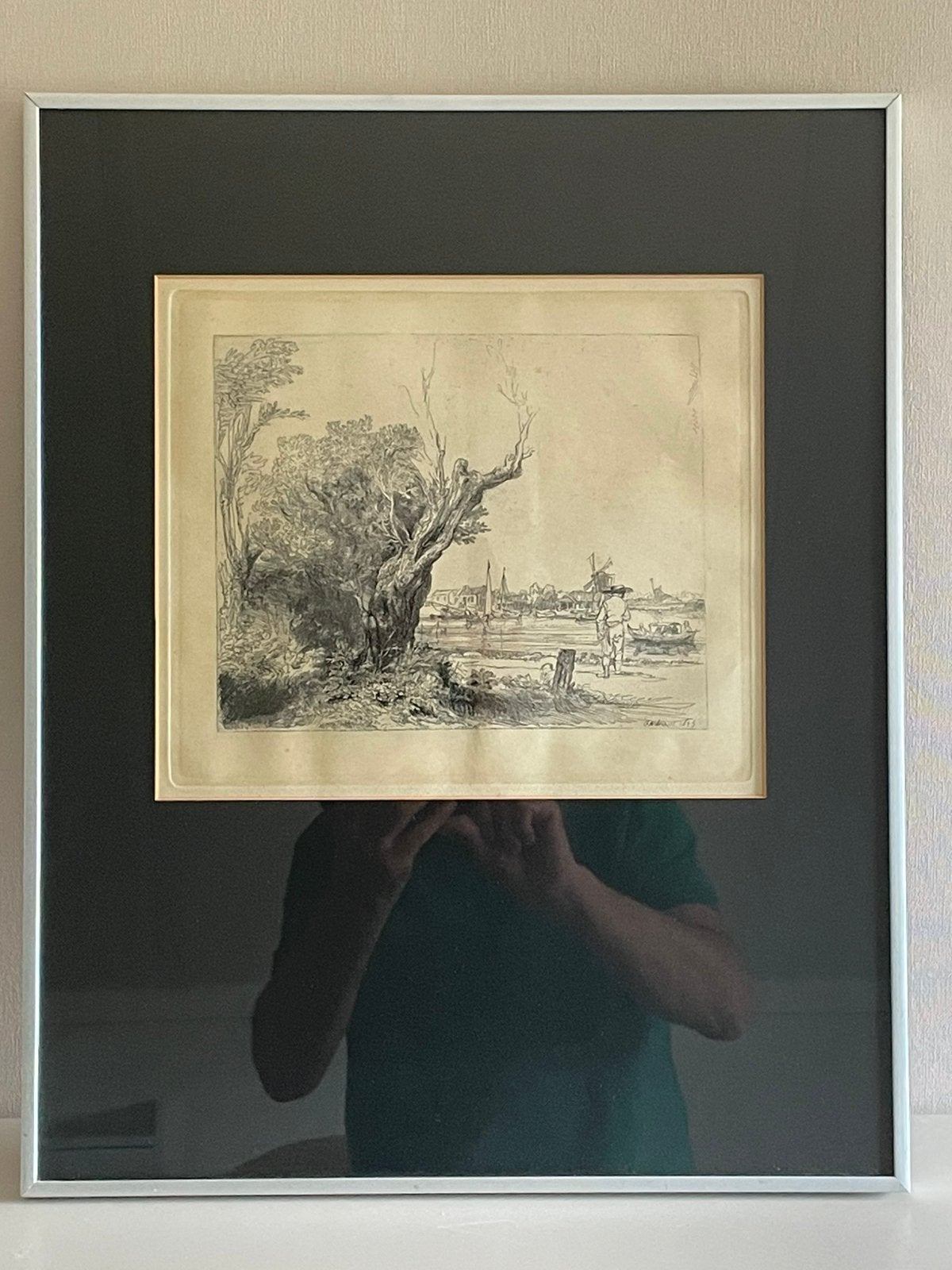 Rembrandt van Rijn - “De Omval” - Hoogwaardige Duitse nadruk, Ophalen of Verzenden, 50 cm, 40 cm, Ingelijst