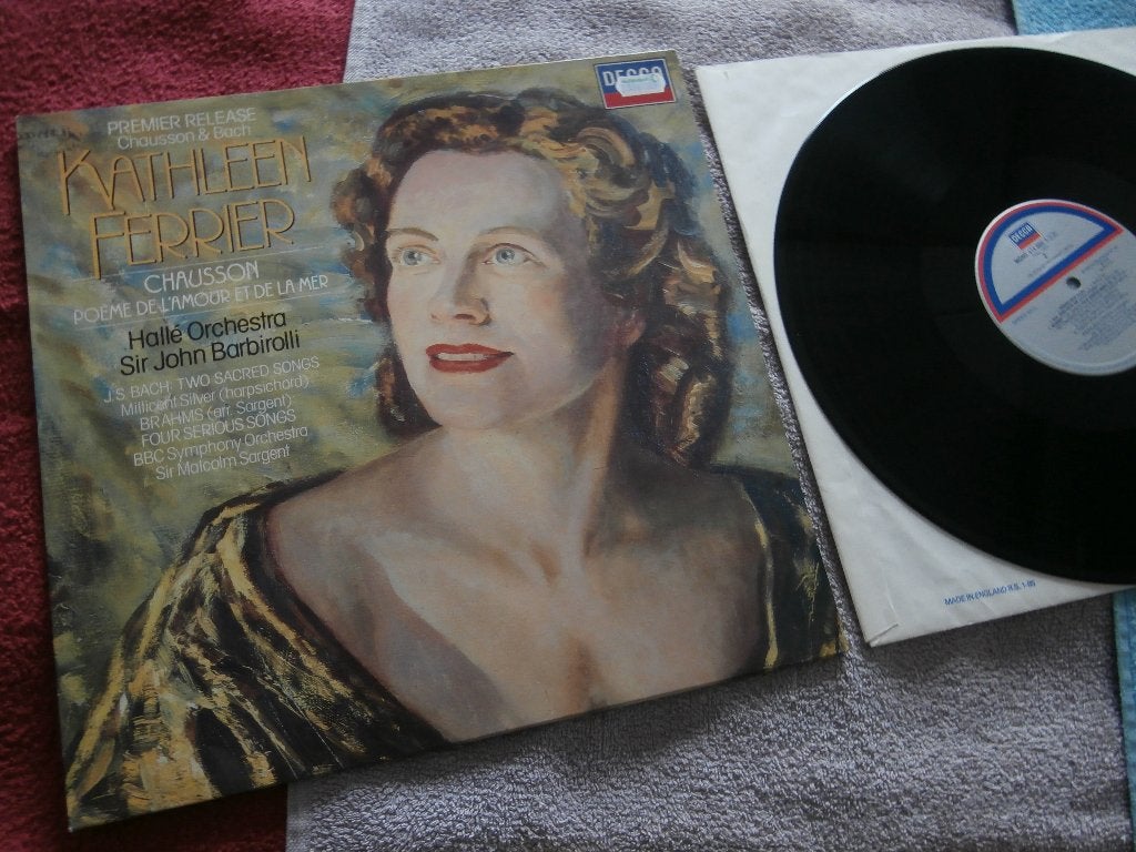 LP -Kathleen Ferrier -Chausson Poème De L'Amour Et De La Mer, LP, Zo goed als nieuw, Vocaal, Fotohoes