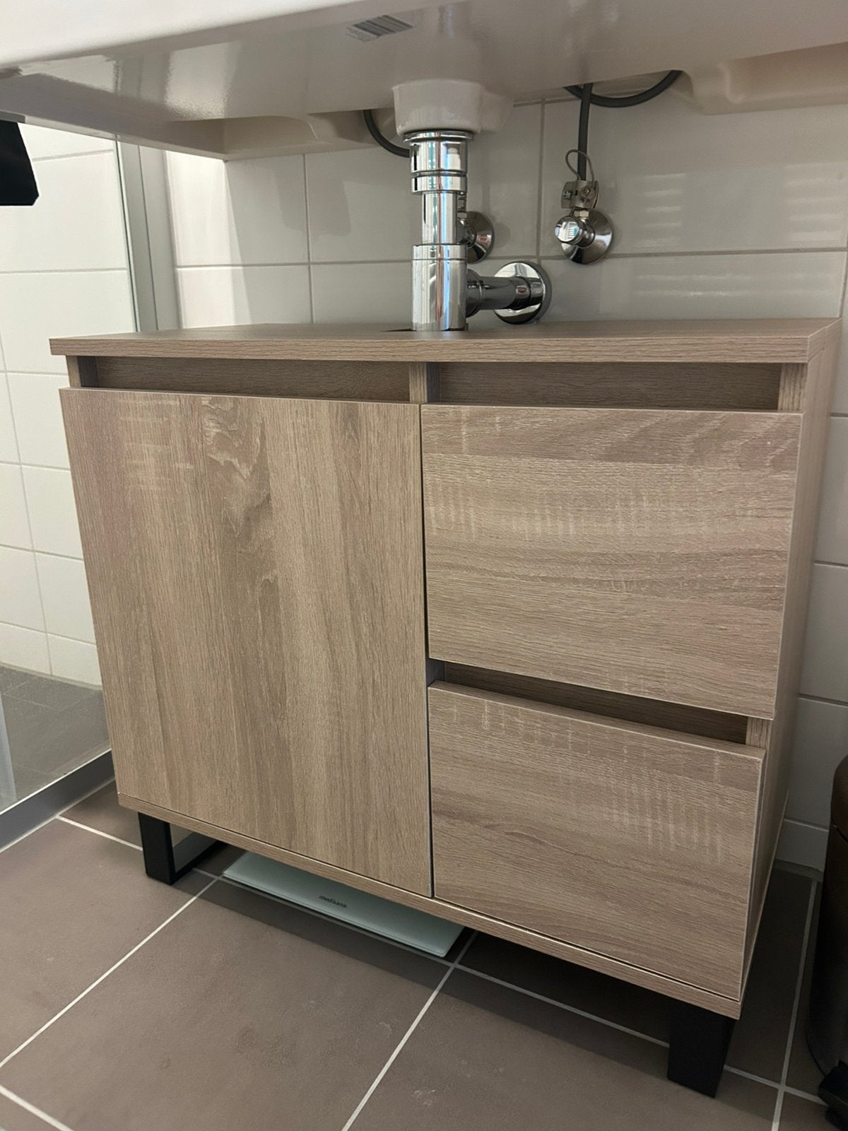 Badkamermeubel (VidaXL- Sonoma eiken), Ophalen of Verzenden, Zo goed als nieuw, 25 tot 50 cm, Minder dan 100 cm