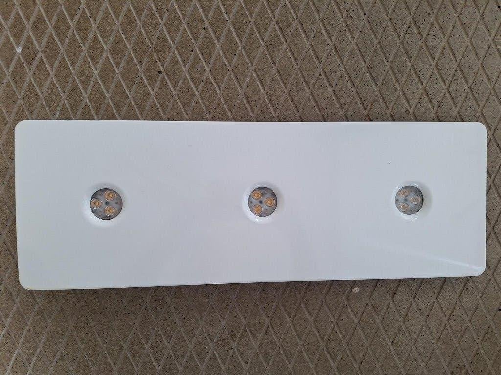 Plafondlamp of wandlamp, strak design 48 cm, Ophalen, Wit, Gebruikt, Metaal