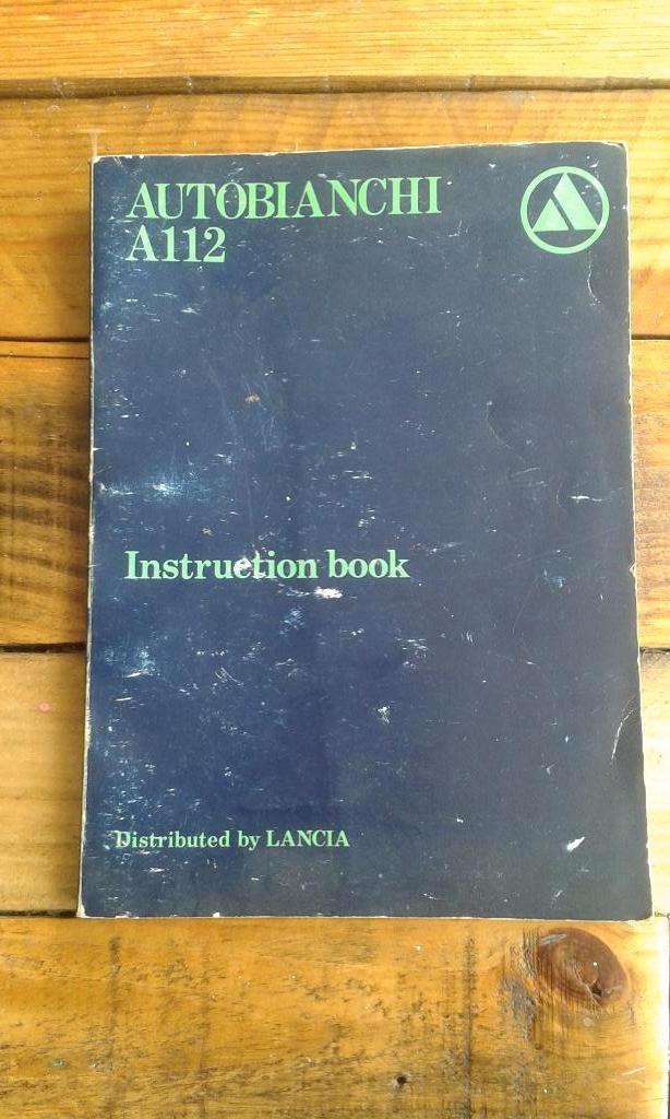 Instructieboekje Autobianchi A112, Ophalen of Verzenden