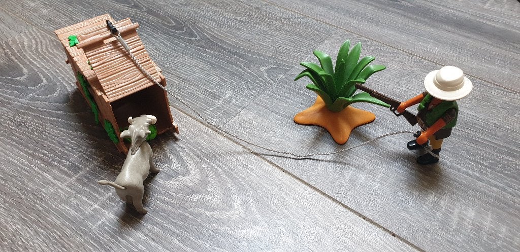 playmobil 4833 stroper met val, Wild life, Complete set, Ophalen of Verzenden, Zo goed als nieuw