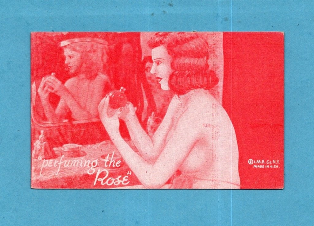 Mooie oude sexy kaart " Perfuming the Rose " M804  ca1910, Verzamelen, Ansichtkaarten | Themakaarten, Verzenden, Voor 1920, Ongelopen