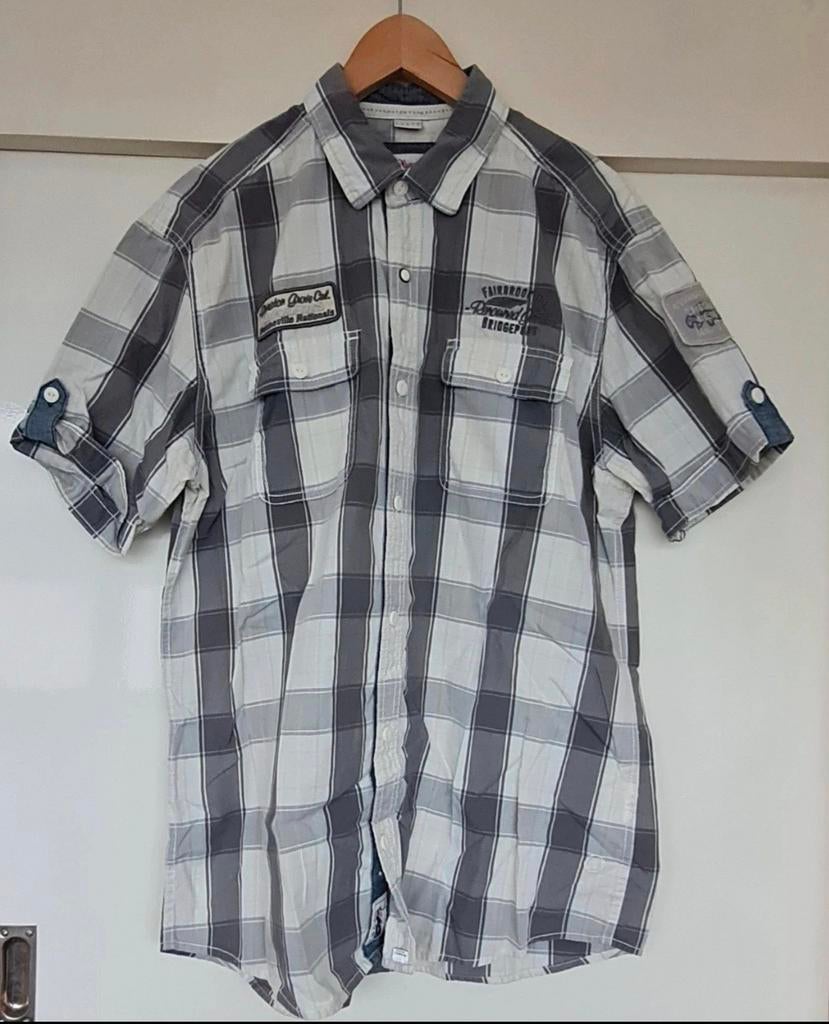 Herenblouse maat L, Ophalen of Verzenden, Zo goed als nieuw, Blauw