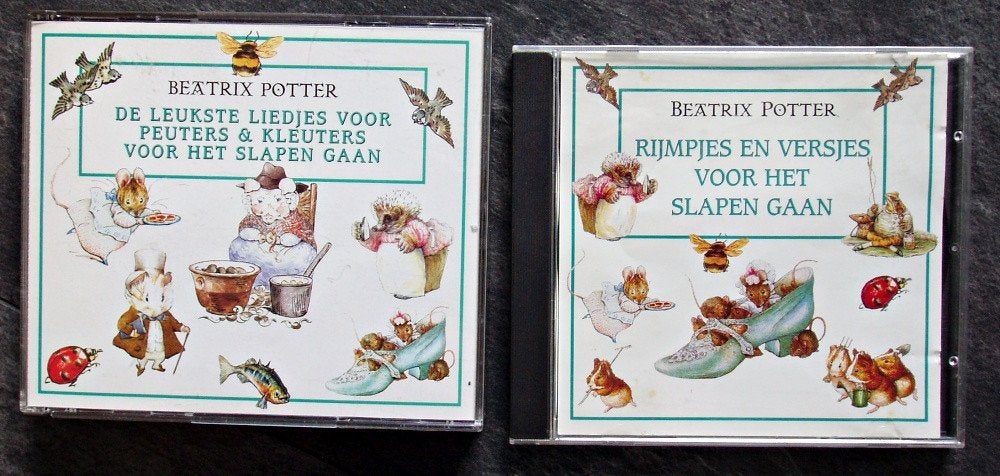 2x Beatrix Potter - Liedjes Rijmpjes Versjes voor het slapen, Verzenden, Beatrix Potter, Cd