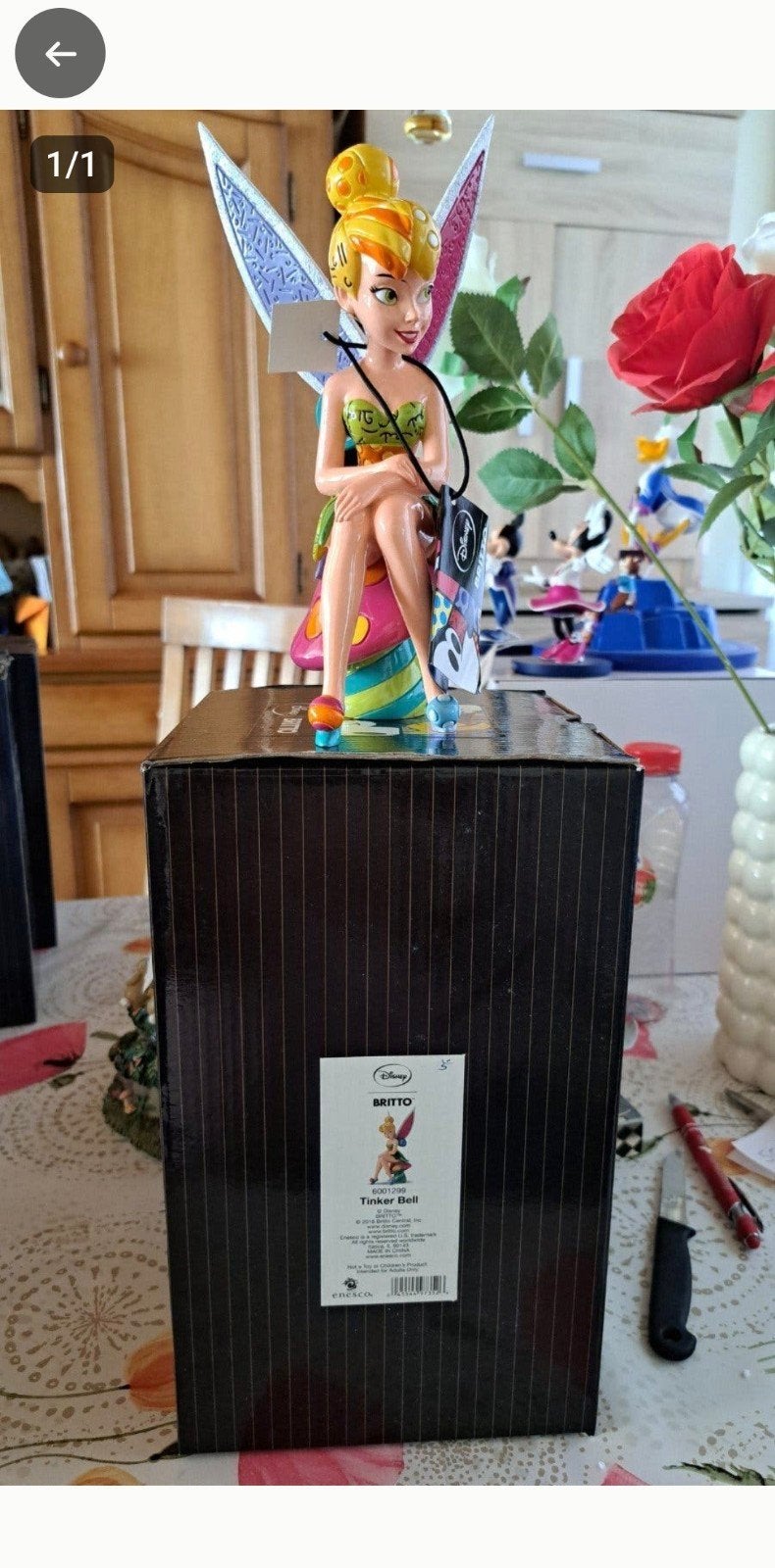 Disney Britto Tinker Bell Beeldje - Nieuw in Doos, Ophalen, Nieuw, Beeldje of Figuurtje