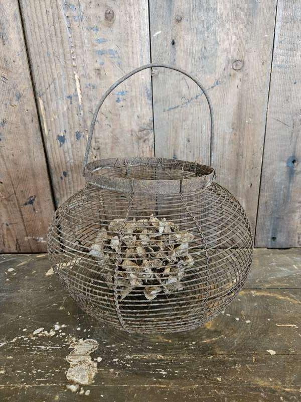 oud frans eiermandje ``WOONWINKEL RUSTIEK``, Ophalen of Verzenden