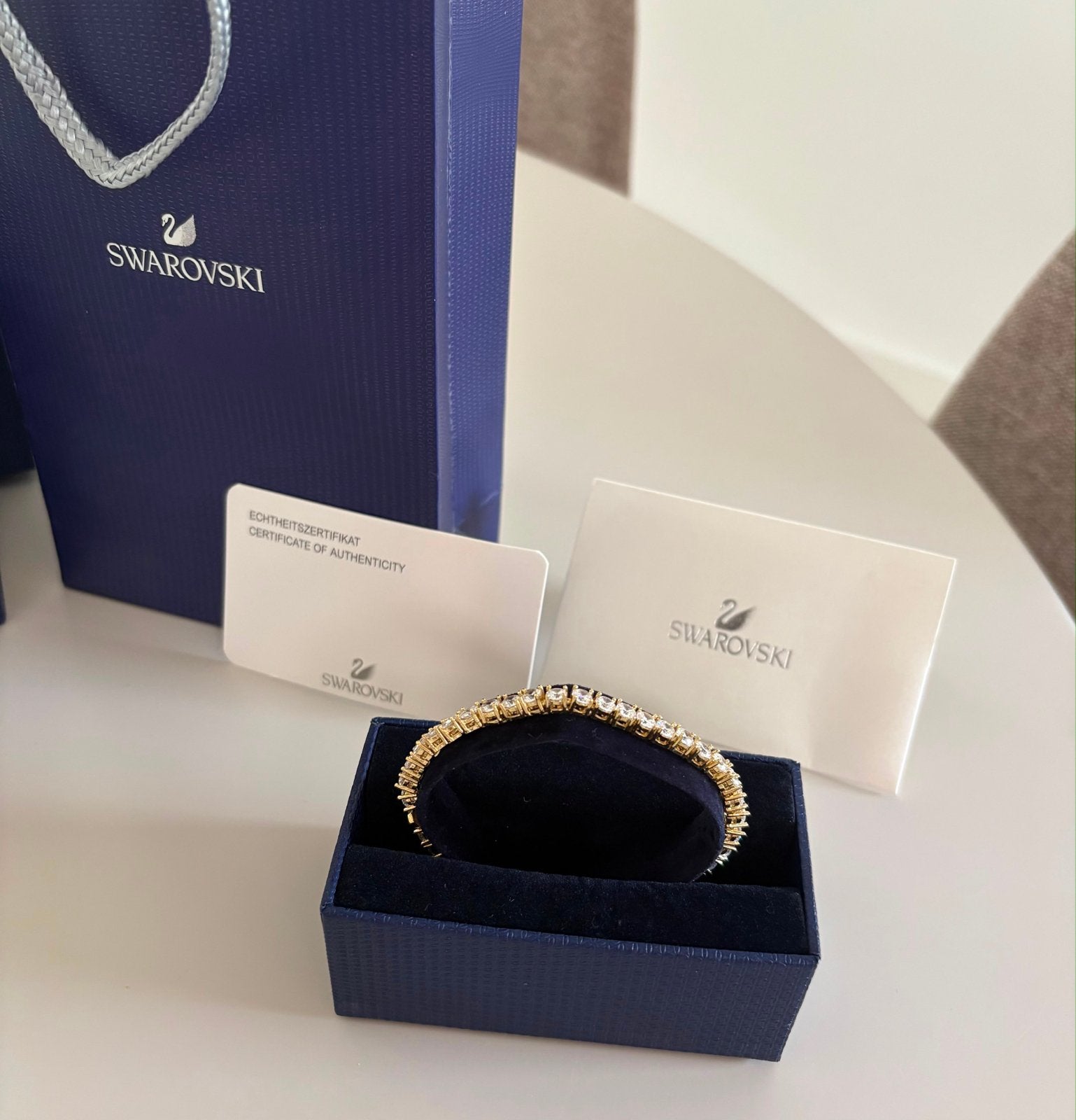 Swarovski Tennis Armband, Met kristal, Overige materialen, Nieuw, Ophalen of Verzenden