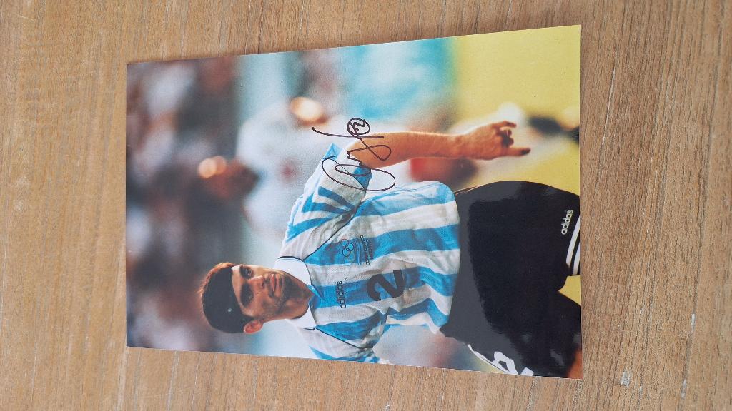 Foto 20x25 cm met handtekening; Roberto Ayala  # Valencia, Ophalen of Verzenden, Nieuw, Buitenlandse clubs, Overige typen