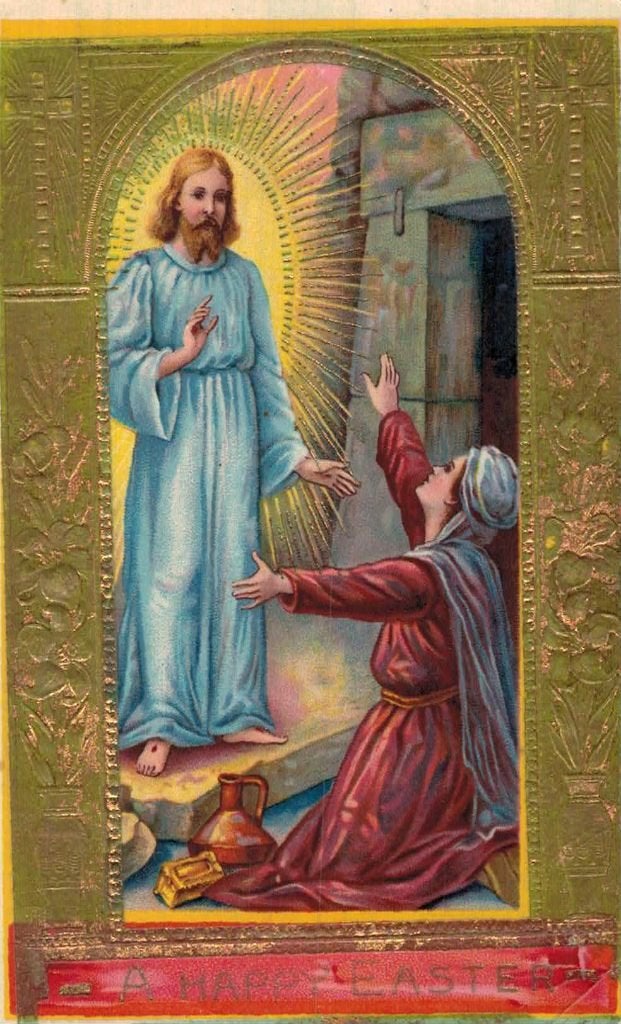 4 religieuze kaarten:oa Jezus en Maria met kind. Goudopdruk, Verzamelen, Ophalen of Verzenden, Voor 1920, Ongelopen, Overige thema's