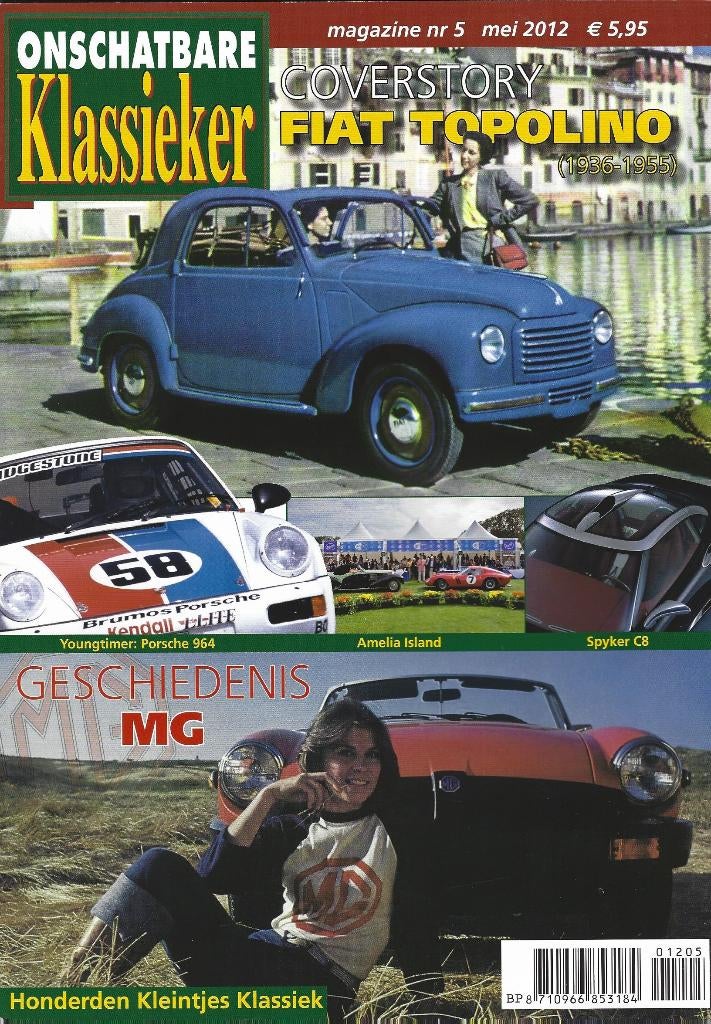 Onschatbare Klassieker reportage Fiat Topolino, Ophalen of Verzenden, Gelezen, Overige merken