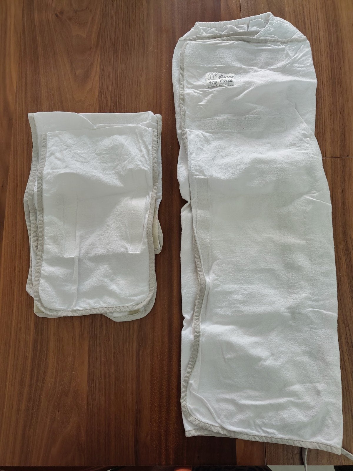 2 Pacco Piccolo inbakerdoeken 4-7 kg wit en roze, Ophalen, Wasbaar, Bakerzak of Bakerdoek, Puckababy
