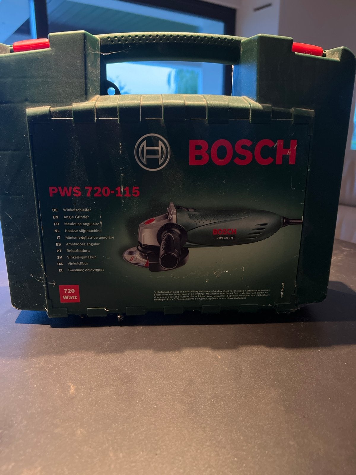 Bosch PWS 720-115 Haakse Slijper - Gebruikt, Doe-het-zelf en Verbouw, Gereedschap | Slijpmachines, Ophalen of Verzenden, Gebruikt