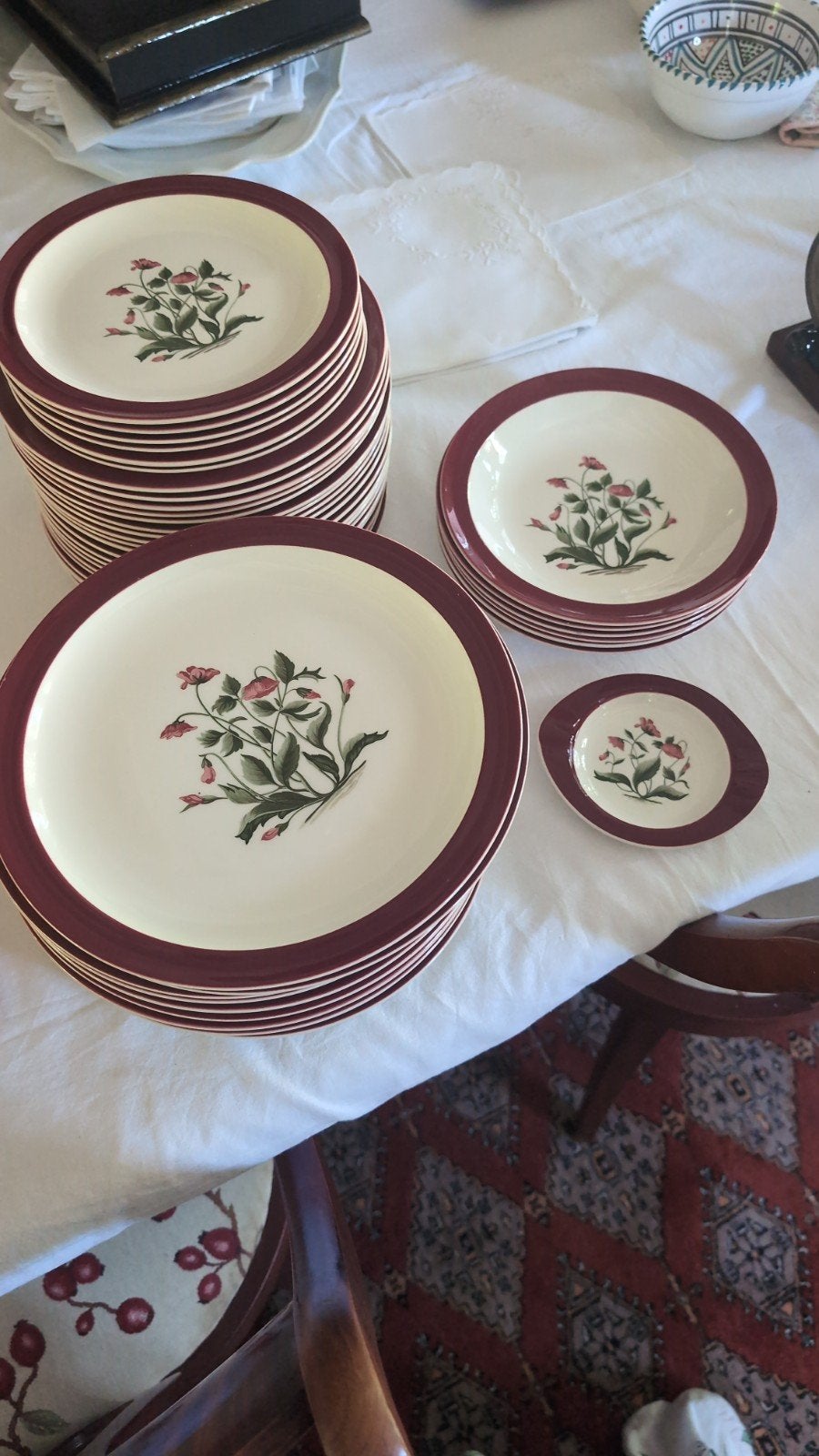 Uitgebreid Wedgwood Mayfield servies - 47 delig, Ophalen of Verzenden