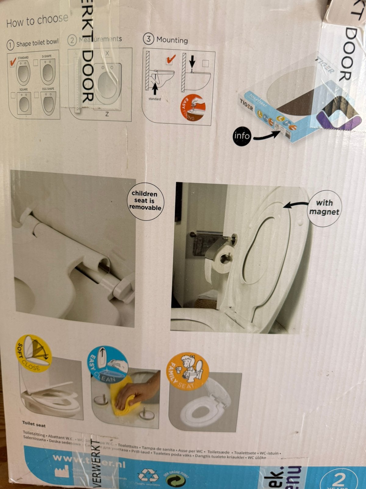 toiletbril, Ophalen, Zo goed als nieuw, Wit, Toilet-accessoire