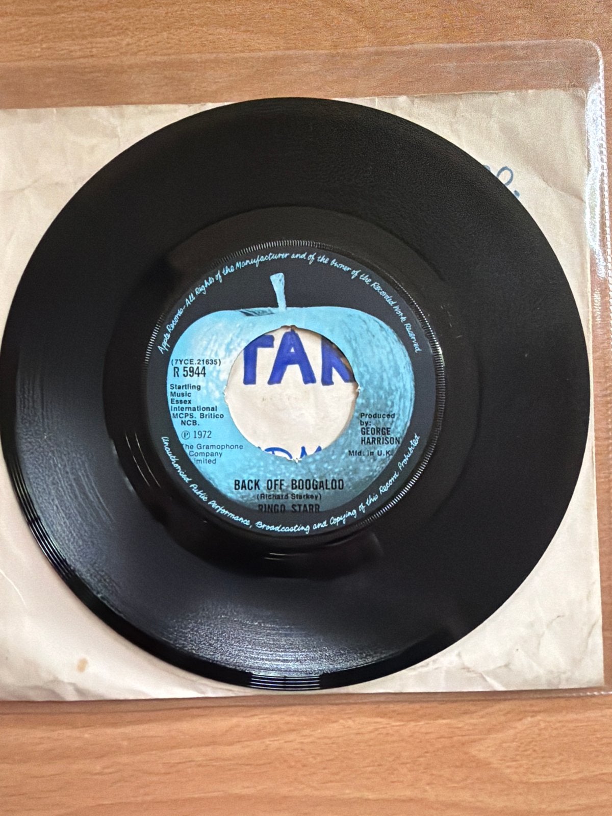 Ringo Starr - Back Off Boogaloo (Single, 1972), Gebruikt, 7 inch, Single, Ophalen of Verzenden