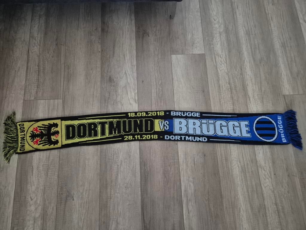 Dortmund vs Brugge sjaal 2018, Ophalen of Verzenden, Zo goed als nieuw