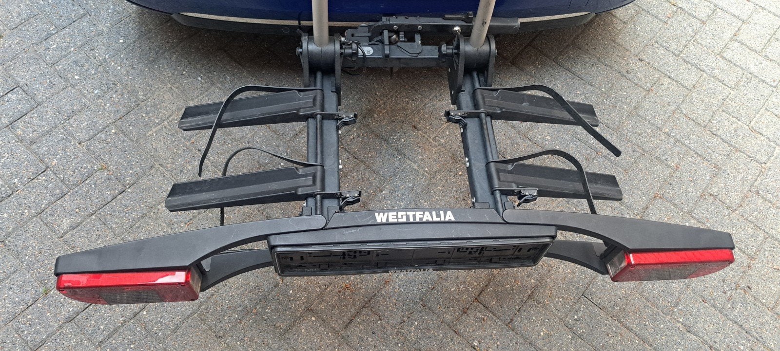 Fietsendrager Westfalia, Auto diversen, Fietsendragers, Ophalen, 2 fietsen, Gebruikt, Trekhaakdrager