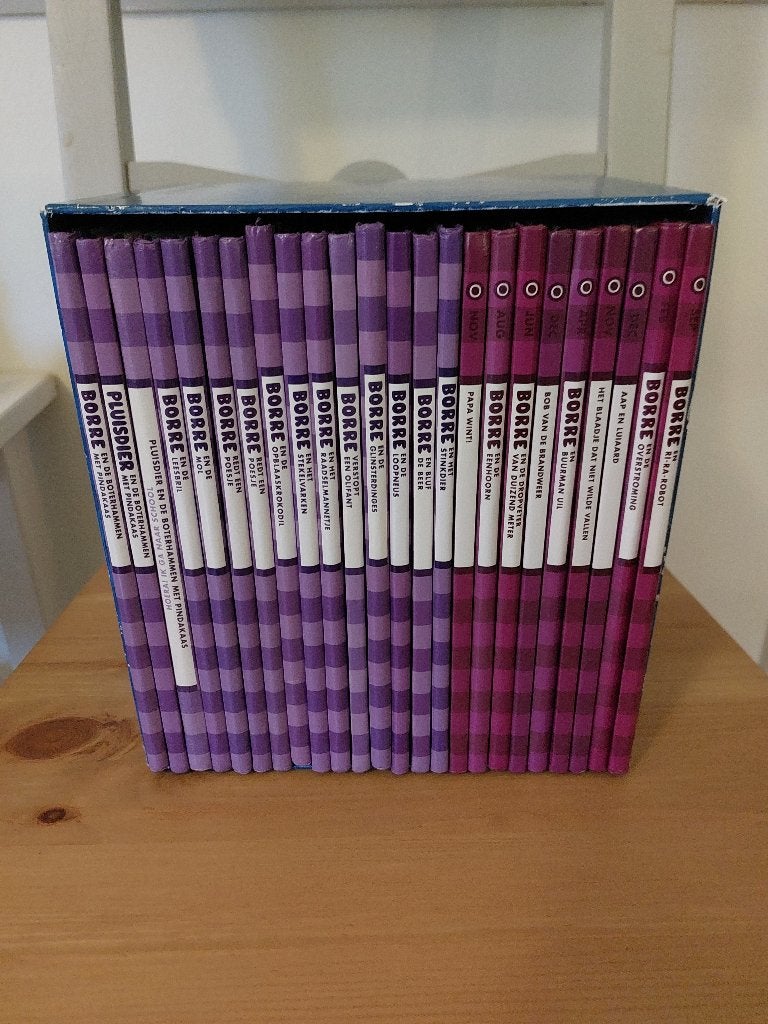 Set van 24 Borre boekjes groep 0/1/2 - paars, Boeken, Ophalen of Verzenden, Zo goed als nieuw, Fictie algemeen, 5 of 6 jaar