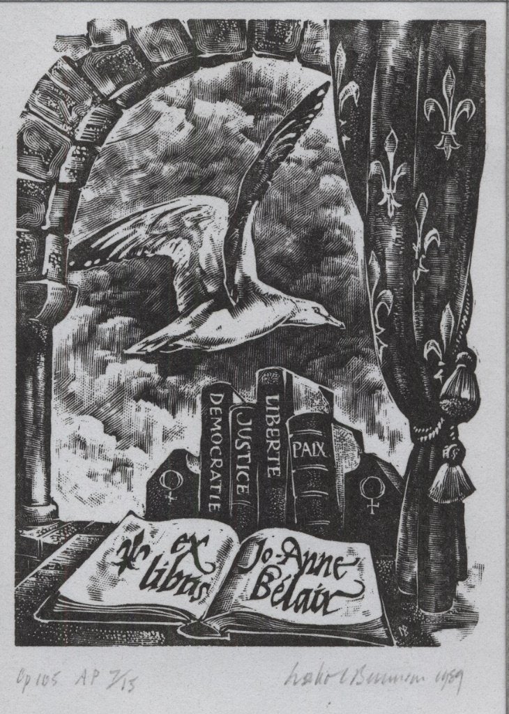 0033 Ex Libris Engeland : Leslie Benenson, 1989, Verzenden, Ex libris