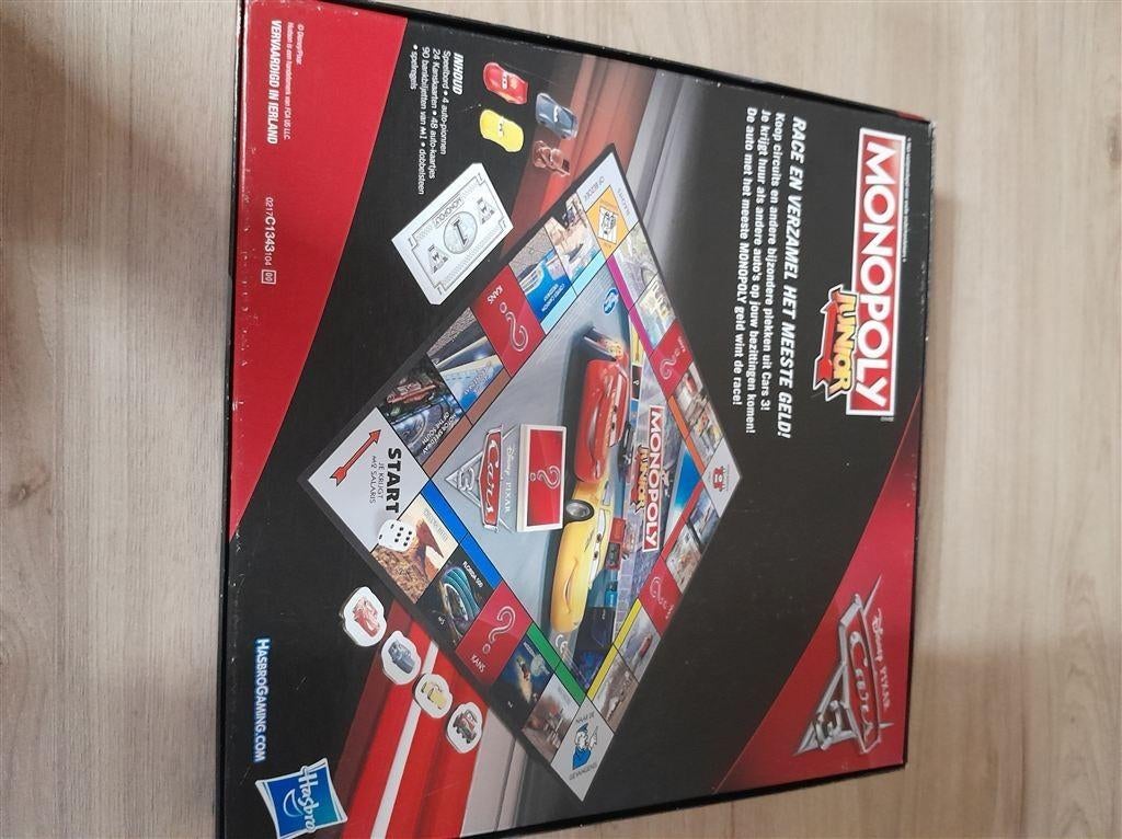 monopoly junior cars - s3334, Hobby en Vrije tijd, Gezelschapsspellen | Bordspellen, Verzenden, Zo goed als nieuw