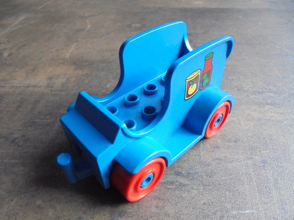 Lego Duplo Car Base 2x6 with Body Grocery Truck(zie foto's)5, Ophalen of Verzenden, Gebruikt, Losse stenen, Duplo