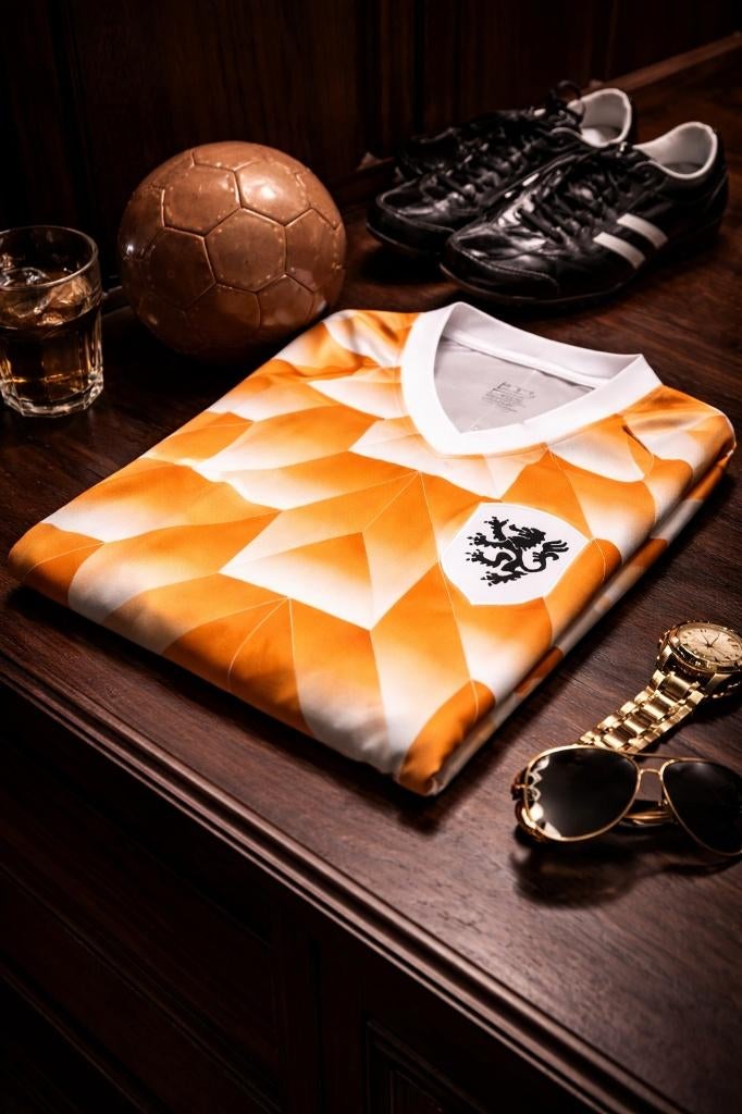 Retro Nederland Shirt Heren – Oranje, Maat 52/54 (L), Onbekend, Verzenden, Nieuw