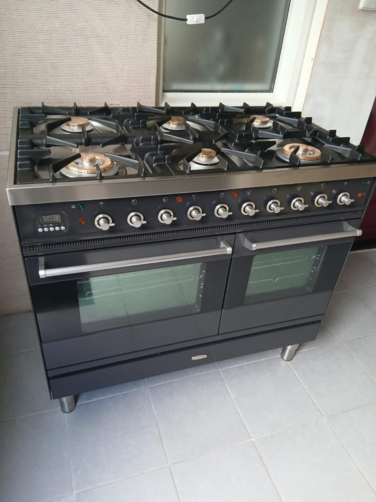 Boretti gasfornuis 6 pits, 60 cm of meer, Ophalen of Verzenden, Zo goed als nieuw, Gas