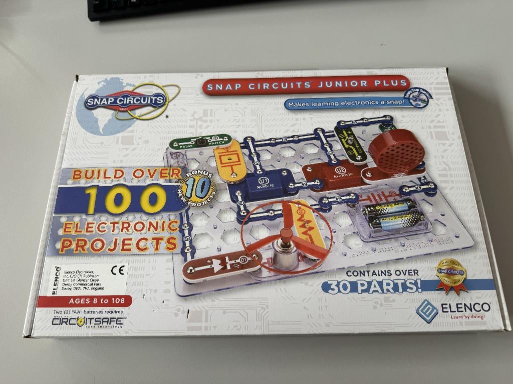 Snap Circuits Junior Plus elektronica bouwset, Ophalen of Verzenden, Knutselen, Met licht