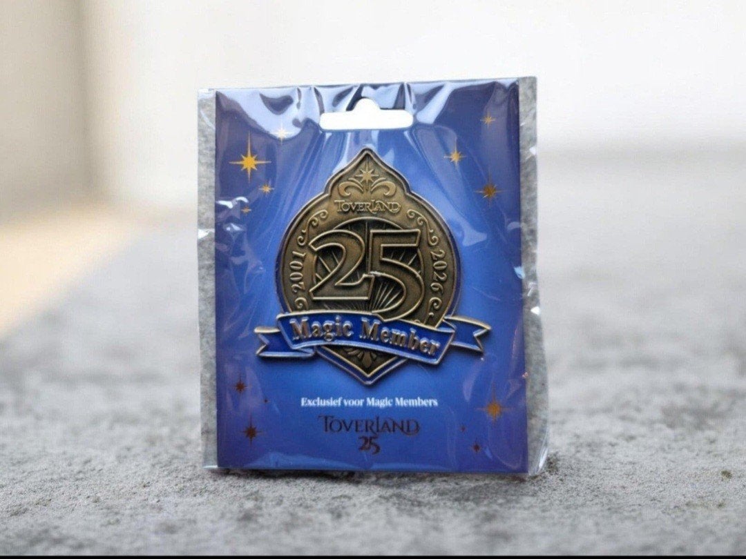 Exclusieve Toverland Magic Member 25-jarig jubileumpin, Ophalen of Verzenden