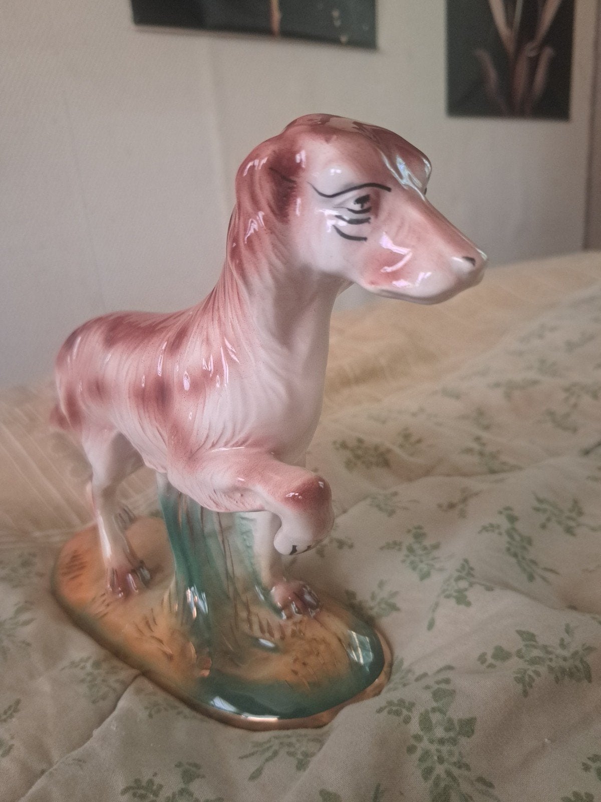 Capodimonte Porseleinen Hond - Vintage Decoratie, Ophalen of Verzenden