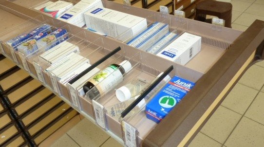 Lade-vakverdeler van haefele Apotheek, Ophalen, Kunststof, 50 tot 100 cm, Minder dan 100 cm