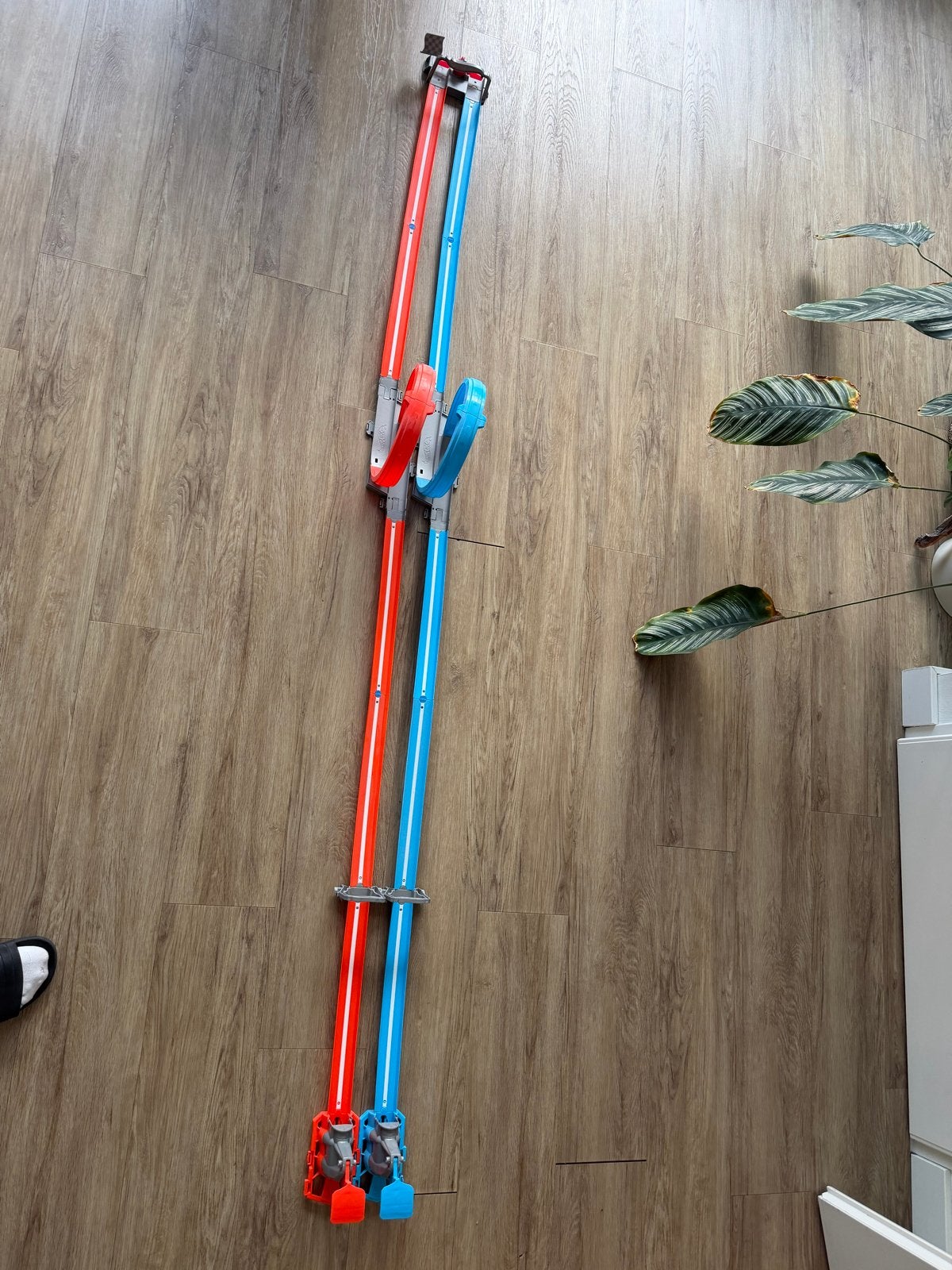 Hot Wheels Racebaan met Looping en Dubbele Start, Ophalen of Verzenden, Hot Wheels, Racebaan, Gebruikt