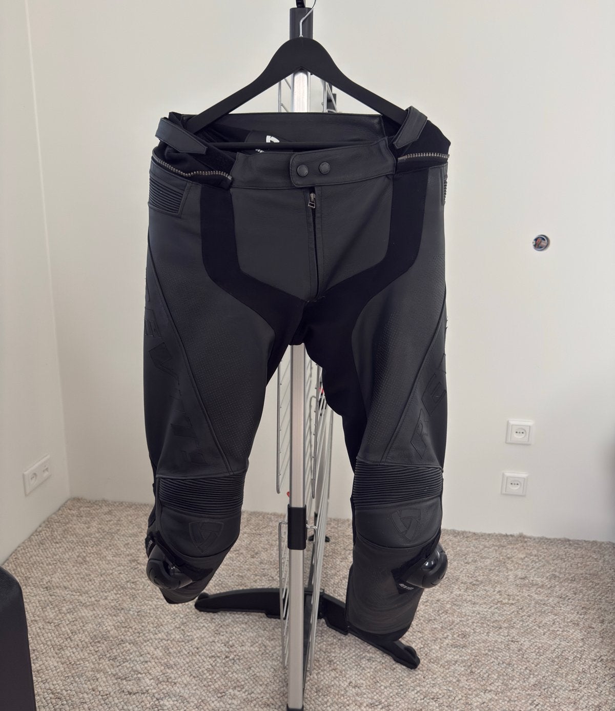 REV’IT leren motor broek, maat 50, Motoren, Ophalen of Verzenden, Tweedehands, Broek | leer