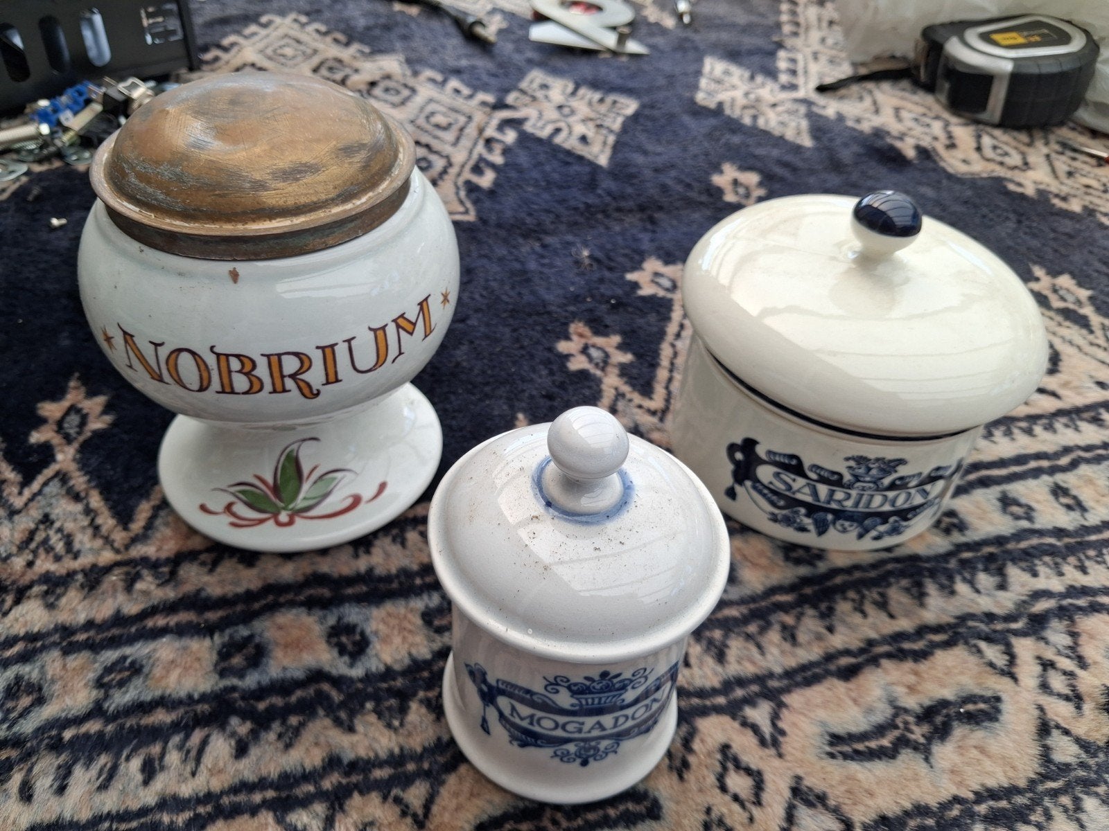 Vintage medicijnpotjes en laboratorium flesjes, Ophalen of Verzenden